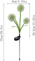 3 Garden Solar Lights Flowers, Automatic Lighting at Night, Waterproof Garden Decor for Yard Patio Pathway Lawn