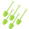 Mini Shovel Shape Spoons, Cute Disposable Plastic Dessert Spoons, Ice Cream Spoon Shovels, 100 Pieces, Green