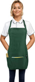 3 Adjustable Waterproof Aprons with Pockets for Men Women, Server Apron for Kitchen Cooking Gardening Restaurant