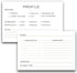 48 Cocktail Recipe Cards, 4 x 6 inches, Double-Sided for Bartenders and Mixology