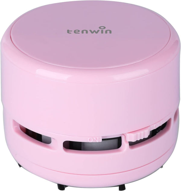 Portable Mini Vacuum Cleaner, Cordless Desktop Handheld Dust Sweeper with Strong Suction for Home/Office/Car