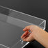 12"x16" Acrylic Serving Tray with Handles, Spill Proof Clear Decorative Tray, Lucite Tray for Coffee Table, Vanity