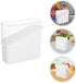 PRETYZOOM Cheese Slice Storage Container, 2pcs Sliced Cheese Saver Box with Clear Flip Lid for Fridge Bins