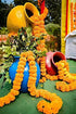 Marubhumi Long Strands Artificial Marigold Flower Garland for Diwali, Traditional Indian Decor & Home Decoration