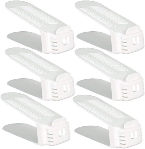 Shoe Slotz 6-Pack Space-Saving Storage Units in Ivory | As Seen on TV |