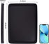 Large Resin Bathroom Sink Vanity Tray, Decorative Rectangle Organizer for Countertop, Perfume Tray (Black)