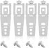 4 Pack WD01X27759 Dishwasher Mounting Bracket with Screws, Replacement Part for GE Hotpoint Dishwasher