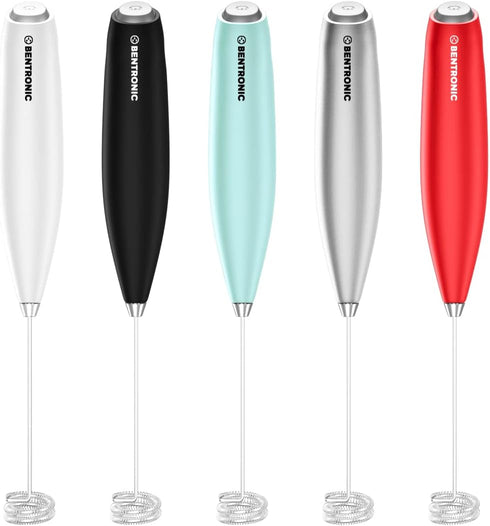 Double Whisk Milk Frother Handheld Electric Mixer, Egg Beater, Foam Maker for Coffee, Latte, Cappuccino