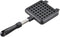 Yoshikawa SJ2275 Waffle Maker, Single, Black, Fluorine Treatment for Gas Stoves, 13.6 x 5.6 x 1.3 inches