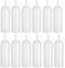12 Pack 8 oz Plastic Squeeze Bottles Multipurpose Squirt Bottles for Ketchup,Condiments,BBQ