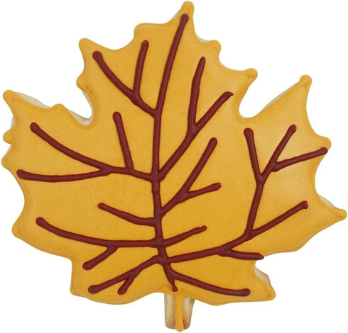 R&M Thanksgiving and Fall Leaves Gift Set - 5-Piece Assorted Size Maple Leaf Cookie Cutters