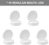 AOZITA 10 Pack REGULAR Mouth Mason Jar Lids for Ball, Kerr and More - White Plastic Storage Caps for Mason/Canning Jars - Leak-Proof