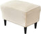 Stretch Ottoman Covers, Velvet Ottoman Slipcover Rectangle Storage Stool Cover Footstool Slipcover