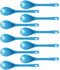 Albedel Light Blue 10 pcs Porcelain Egg Spoons Ceramic Spoons 4.7 inch Coffee
