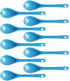 Albedel Light Blue 10 pcs Porcelain Egg Spoons Ceramic Spoons 4.7 inch Coffee