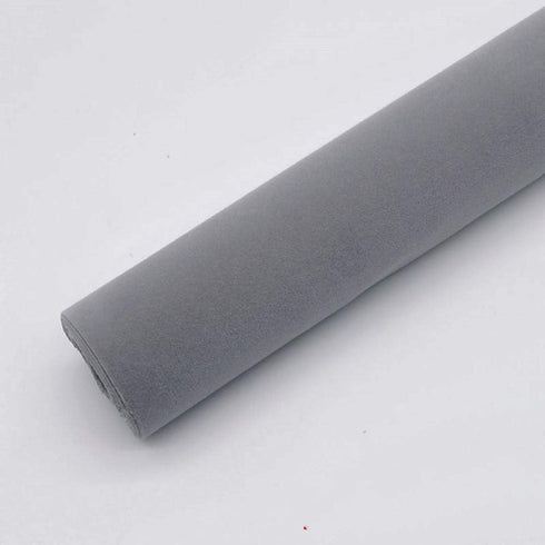 Taogift Self Adhesive Grey Velvet Shelf Liner Paper - 17.7x98 Inches for Drawer Dresser Cabinets, Jewelry Displays