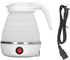 Folding Electric Kettle, US Plug 110V 400W Collapsible Hot Water Kettle with Detachable Power Cord, White
