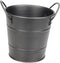 Small Black Metal Food Container, Portable Ice Bucket, Mini Tinplate Basket, Dipping Sauce Snack Bucket, Metal Barrel