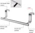 Stainless Steel Towel Rack, Bathroom Towel Holder Stand, Wall Mounted Organizer Shelf for Kitchen Towels (1 pcs)