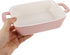 Cabilock Ceramic Bakeware Set, Rectangular Lasagna Pans for Cooking, Baking Dish for Kitchen Microwave Oven