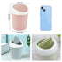 SITAKE 2 120 Pcs Plastic Mini Wastebasket Trash Can with Trash Bags, Tiny Desktop Waste Garbage Bin with Swing Lid