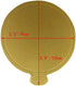 100-Pack Gold Mini Cake Base Boards, Mousse Cake Cardboard Set, Ideal for Dessert Buffet, Wedding, Parties, Catering