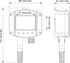 Temperature Sensor Humidity Transmitter with Wall Mount LCD Display, 4-20mA for Green House Machine Equipment