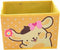 Kerr's Choice Collapsible Storage Bin - Yellow Foldable Baskets, Kawaii Office Desk Room Decoration, Cute Room Decor