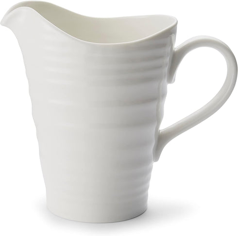 Portmeirion Sophie Conran White Medium Pitcher with Handle | 28 Oz Creamer Pitcher for Coffee and Milk