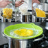 PureGenius Boil Over Spill Stopper Lid Cover, 10.2 inch (Green) Kitchen Tool for Pots Pans Lid Boil Over Prevention