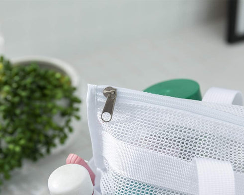 ALYER Large Mesh Dive Tote Bag - Portable Shower Caddy Bath Organizer with Separated Inner Compartment, Durable Handles