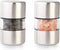 T-mark Premium Sea Salt and Pepper Grinder Set, Spice Mill with Brushed Stainless Steel, Small Portable Ceramic Salt &