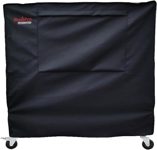 BroilPro Accessories Waterproof 80 Qt Rolling Cooler Cart Cover Fits Most Patio Ice Chest