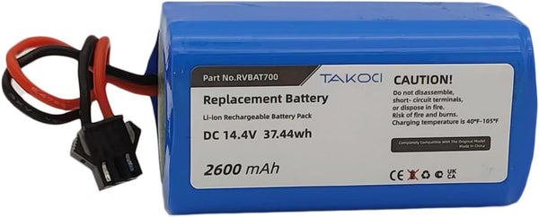 Replacement Shark RVBAT700 Battery for Shark ION Robot RV720, RV750, RV700 Vacuum Cleaners