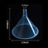 DEDC 4 Pack Clear Plastic Oil Funnels, 150mm Liquid Transfer Funnel for Kitchen, Garage, Car, 5.9 Inches Dia Mouth