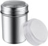 1Pcs Stainless Steel Powder Sugar Shaker Duster with Lid, Fine Mesh Shaker for Baking Soda, Cocoa, Flour