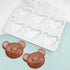 6 Cavity Bear Silicone Chocolate Mold for DIY Cake, Ice Cubes, Pastry, Biscuit, Manual Baking Accessories