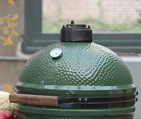 KAMaster Cast Iron Chimney Cap Daisy Wheel Compatible with Large&Medium Big Green Egg,Dual Function Metal Top