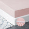 Mohap Twin Fitted Bottom Sheet, Deep Pocket, No Pilling, Double Brushed Microfiber, Pink