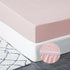 Mohap Twin Fitted Bottom Sheet, Deep Pocket, No Pilling, Double Brushed Microfiber, Pink