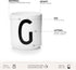 Design Letters Monogram Coffee Cups (A-Z), Initial Mug, 9 oz, Dishwasher & Microwave Safe