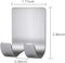 Hooks(2 Pack) LinMei Razor Holder Shaver Hooks Multi Purpose Self Adhesive Storage Hanger Stand Stainless Steel Heavy