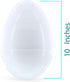 Set 2 10 Inches of White Giant Fillable Plastic Easter Eggs Jumbo Large Size