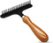 Hand Held Carpet Rake for Matted Carpet, Portable Shag Rug Rake, 6.0 x 4.3 inches, Black