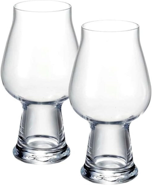 Luigi Bormioli Birrateque Stout Beer Glasses, 20.25 oz, Set of 2, Made in Italy
