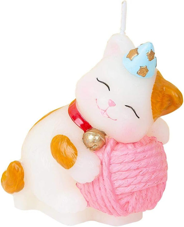 Cute Cat Birthday Candles Cake Topper for Birthday Festive Party Supplies and Wedding Favor