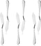 6pcs Stainless Steel Butter Knives, Cheese/Butter Spreaders for Breakfast Spreads and Condiments (Silver)