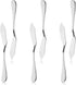 6pcs Stainless Steel Butter Knives, Cheese/Butter Spreaders for Breakfast Spreads and Condiments (Silver)