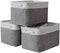 TheWarmHome Storage Baskets for Organizing, 3 Pack Jumbo Foldable Storage Bins for Shelves, Fabric Box for Closet -