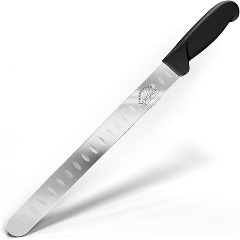 BBQ Smoked Brisket Knife for Meat Carving and Slicing - 11 Inch Blade with Granton Edge